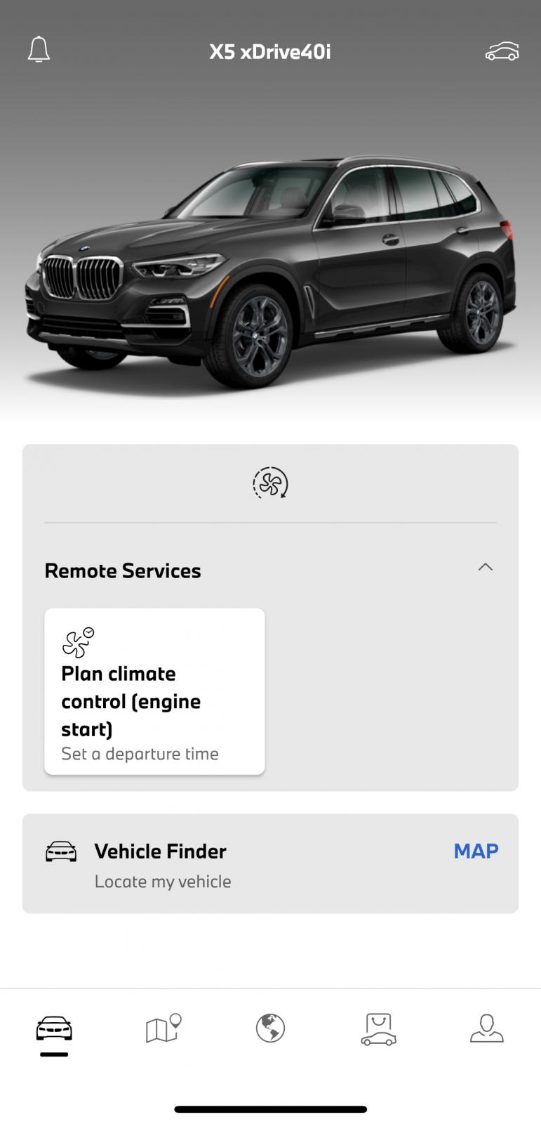 Bmw x5 deals remote start